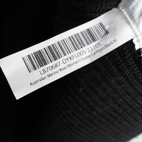 VGUC Quince Quince Australian Merino Wool Duster Cardigan Fisherman Women Medium - Picture 9 of 10